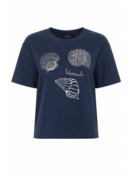 T-shirt WKDSABATO in jersey di cotone con ricamo WEEKEND MAX MARA | 2615941112600004